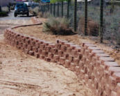 Retaining wall example by Mountain Paradise Landscaping, Rio Rancho & Albuquerque, New Mexico